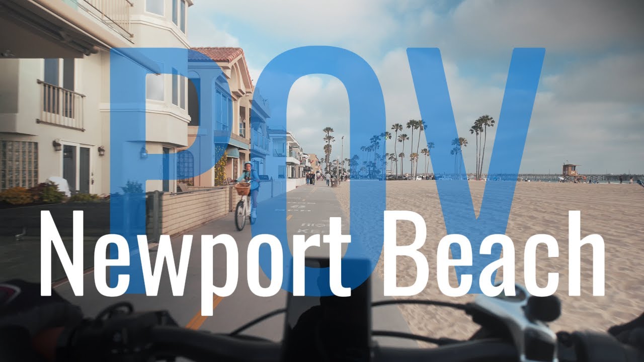 California Newport Beach Bike Path | Just Real Sounds - 4K Cinematic Dji Osmo Pocket 3