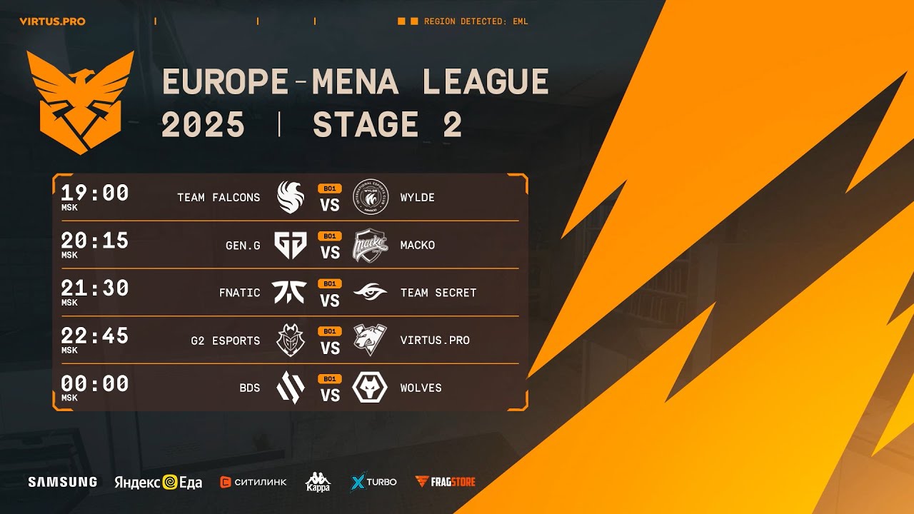 Europe MENA League 2025 Stage 2 Day 3