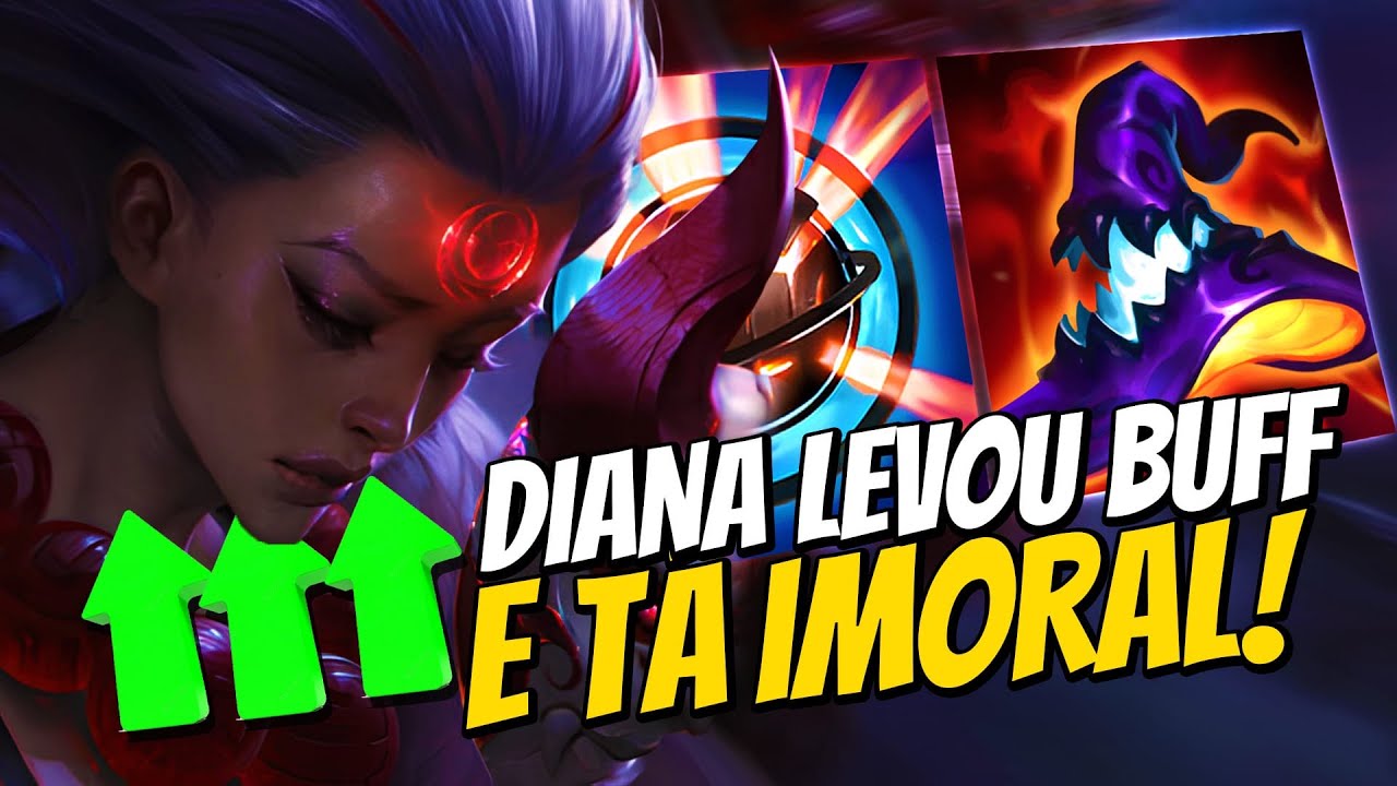 DIANA FOI BUFFADA E TA IMORAL DE FORTE! O TOP 1 VEM FORTE! LoL Wild Rift