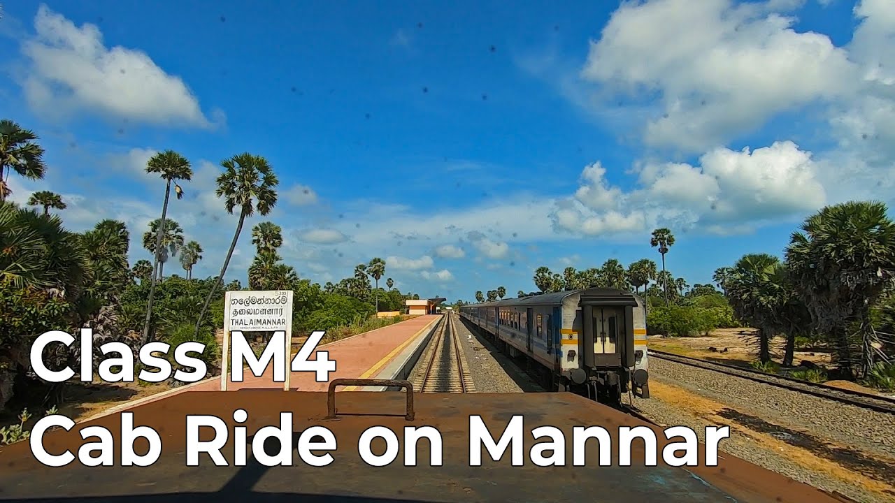 Canadian Class M4 Cab Ride on the Mannar Line in Sri Lanka Railways