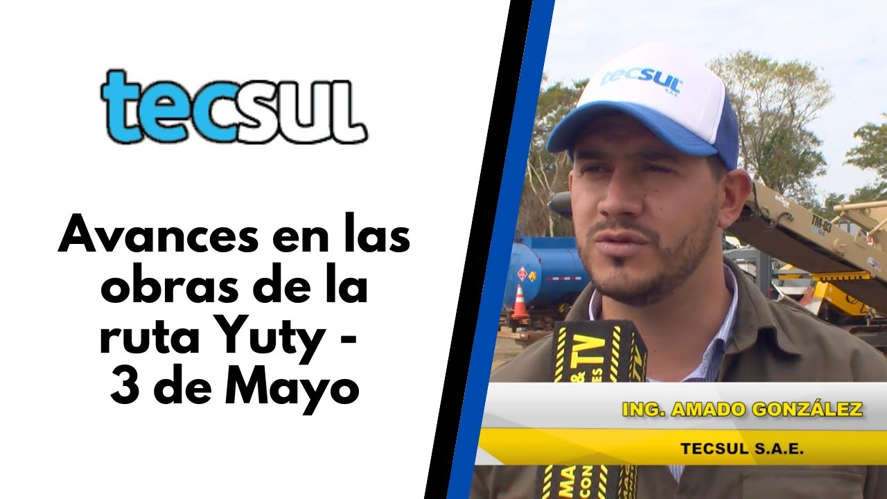 Tecsul S.A.E avanza en las obras de la ruta Yuty - 3 de Mayo
