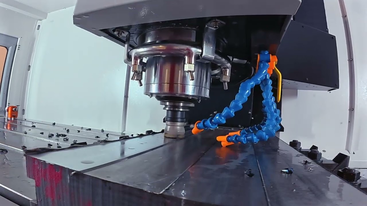 SMART SV-6 Cutting Demo | 1018 Steel | Full Parameters On Screen #cncmachine #cncmill #cncmachining