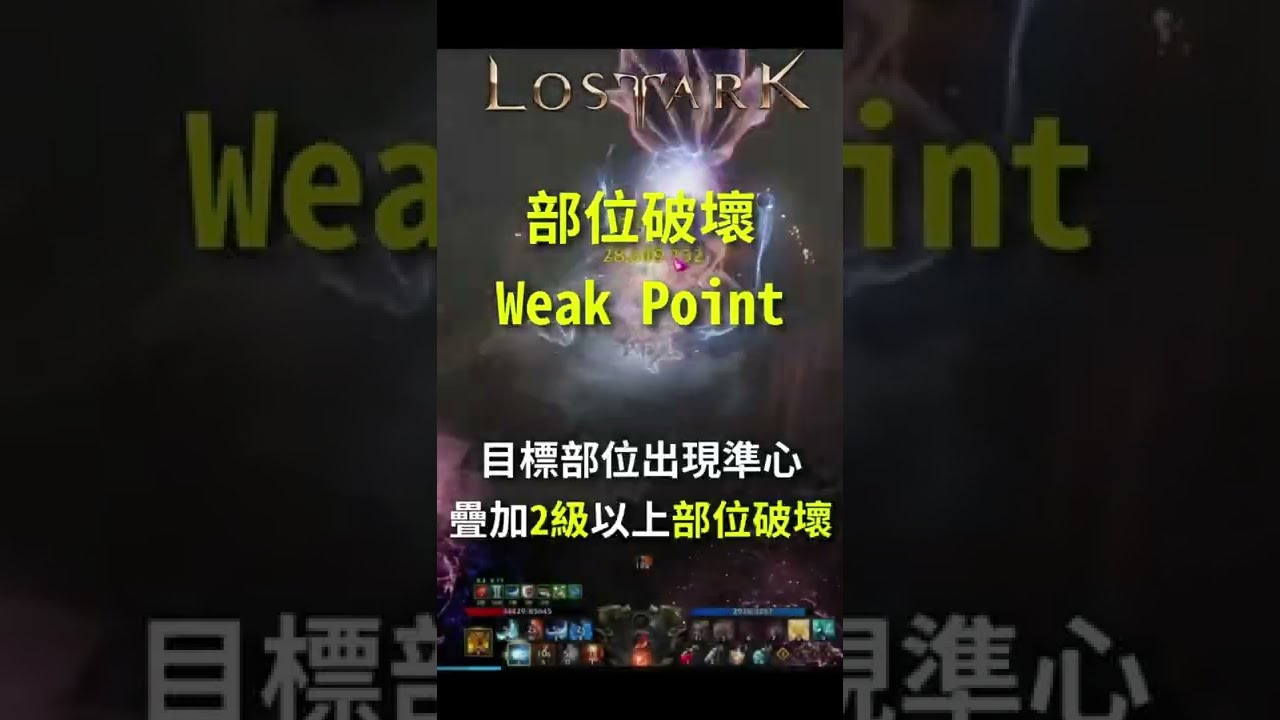 失落的方舟Lost Ark｜反制、虛弱、部位破壞
