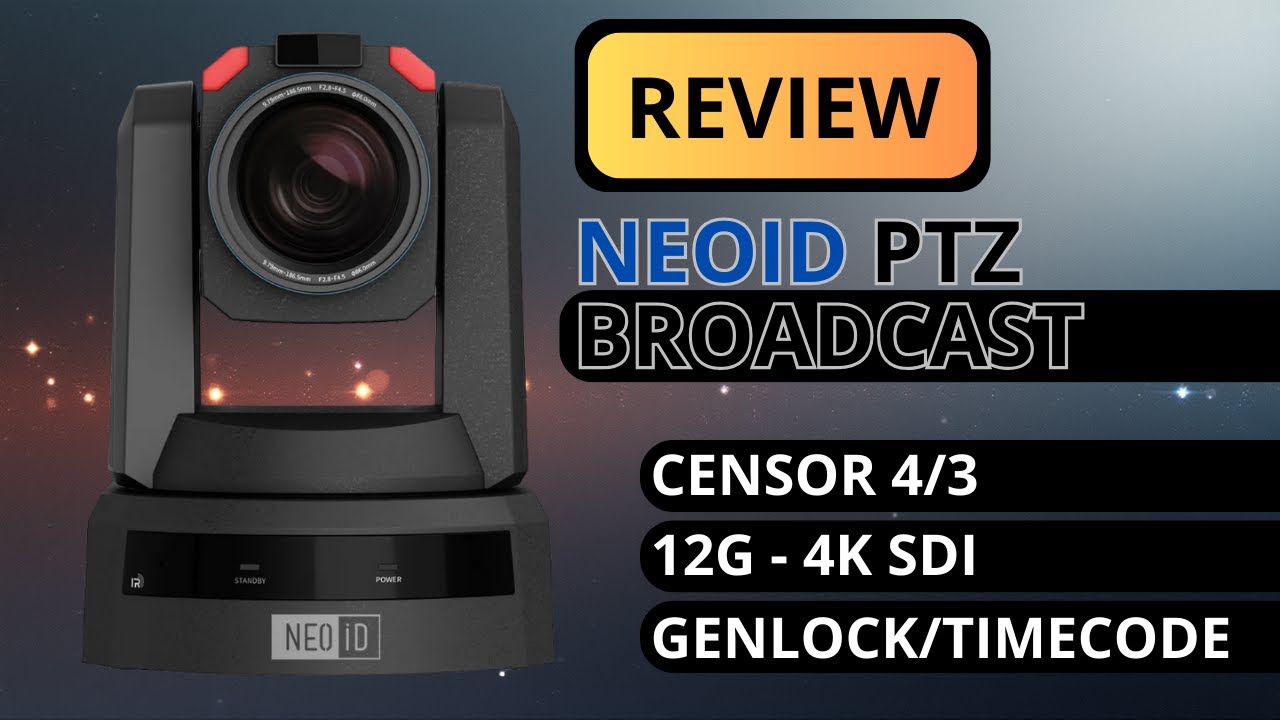 NEOiD PTZ 4K Broadcast Review: Sensor 4/3, 12G-SDI, Genlock/Timecode, PoE++ e ST2110 (SFP+)
