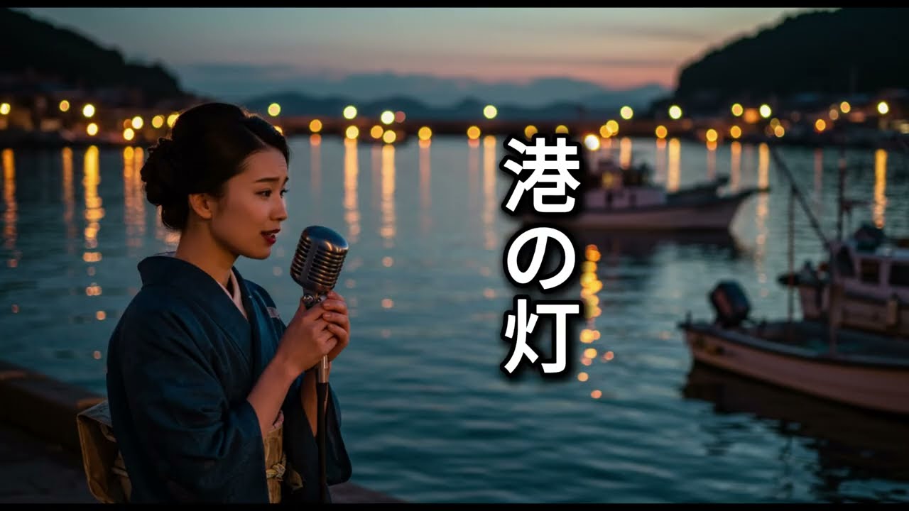 港の灯 🌙 心に響く演歌の名曲 | Enka Ballad of Harbor Lights