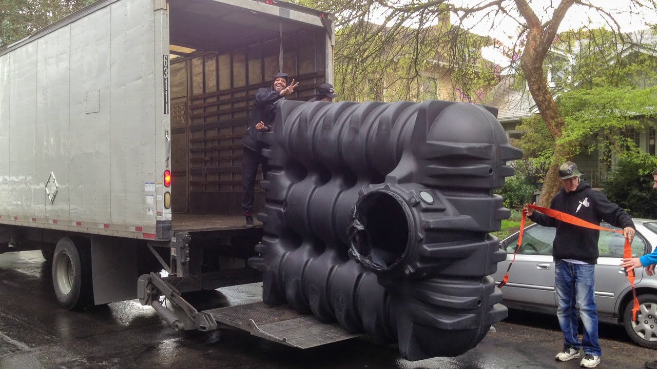 Rainwater System Installation - Graf Platin Cistern and R-Tank Drywell