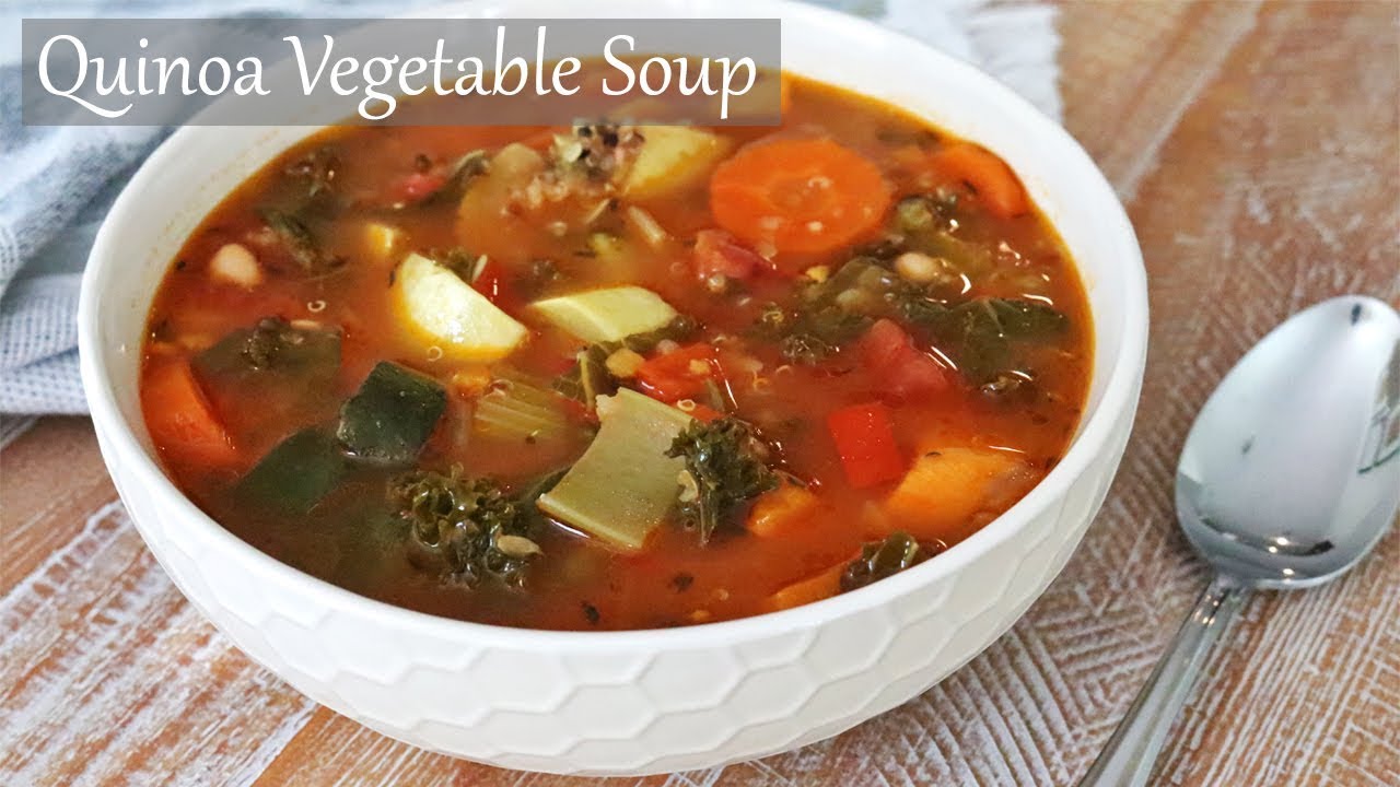 QUINOA VEGETABLE SOUP | Ramadan Recipe 13 | AZIZA MOHAMMAD #MYHEALTHYRAMADAN