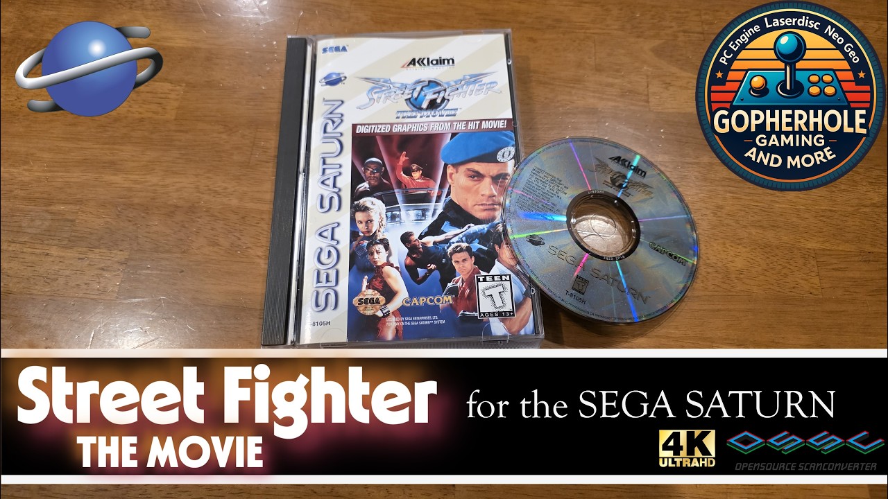 Street Fighter the Movie for the Sega Saturn Upscaled to 1440p