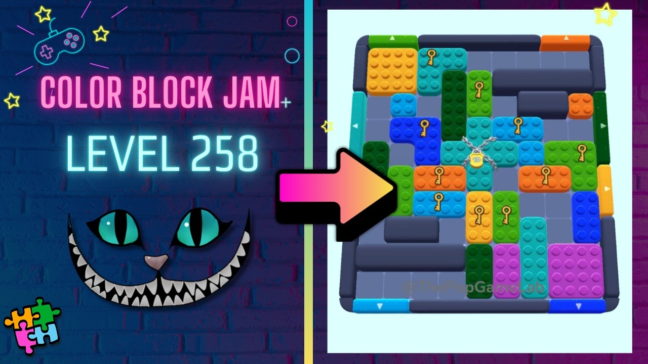 Color Block Jam - Level 258 - Solution Walkthrough