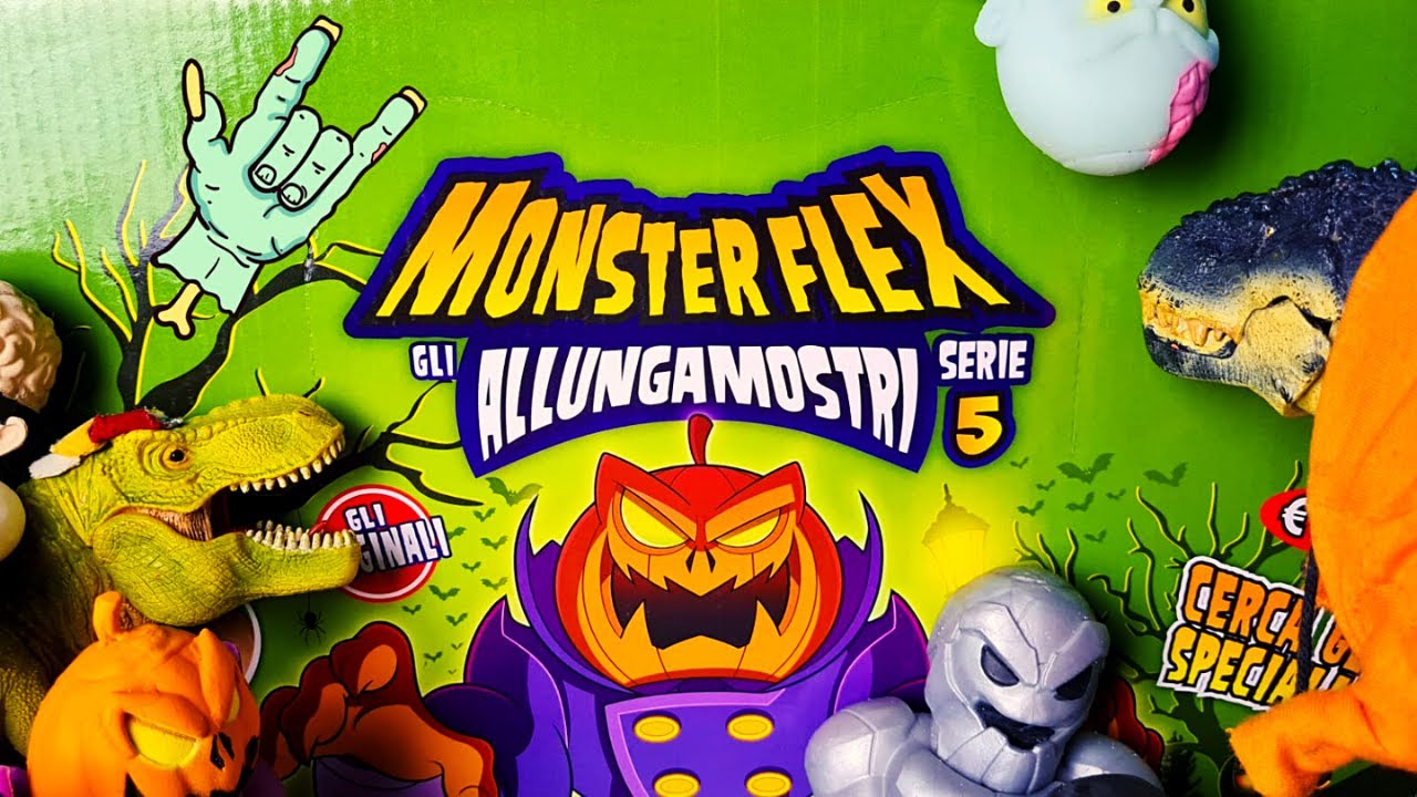 MONSTERFLEX Allungamostri Serie 5 👽👻🎃 Arex e Vastatore giocano con i mostri dai poteri speciali!