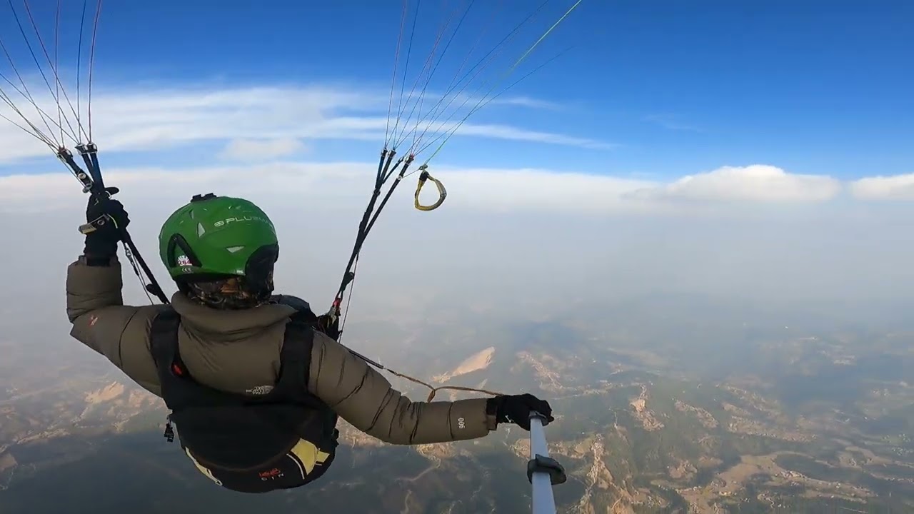 Paragliding in Kushadevi kavre 4K || FlyingBishnu