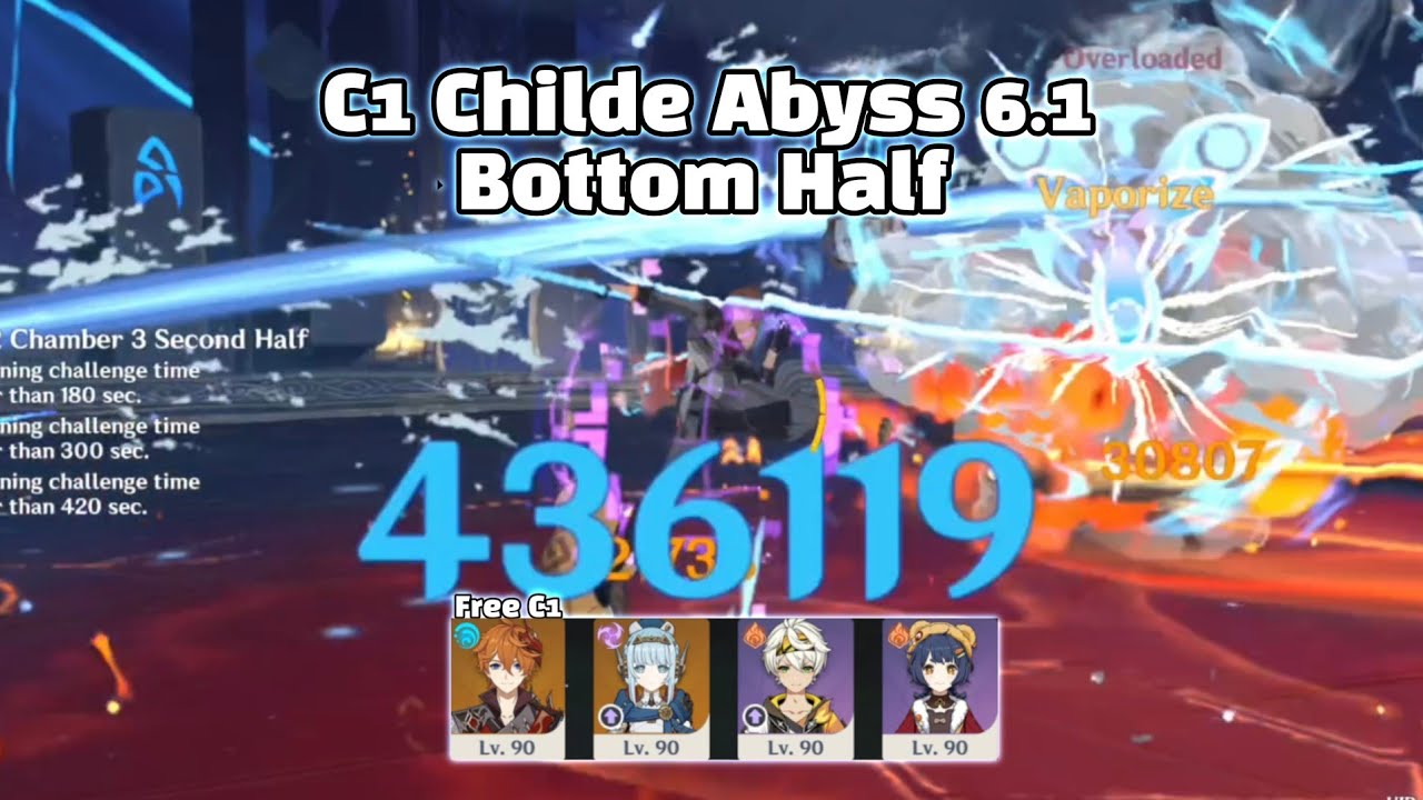 [Abyss 6.1] C1 Childe Bottom Half Continuous | Genshin Impact