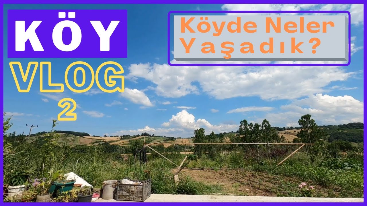 KÖY VLOG 2 | KÖYDE GÜNLERİMİZ NASIL GEÇTİ | Samsun