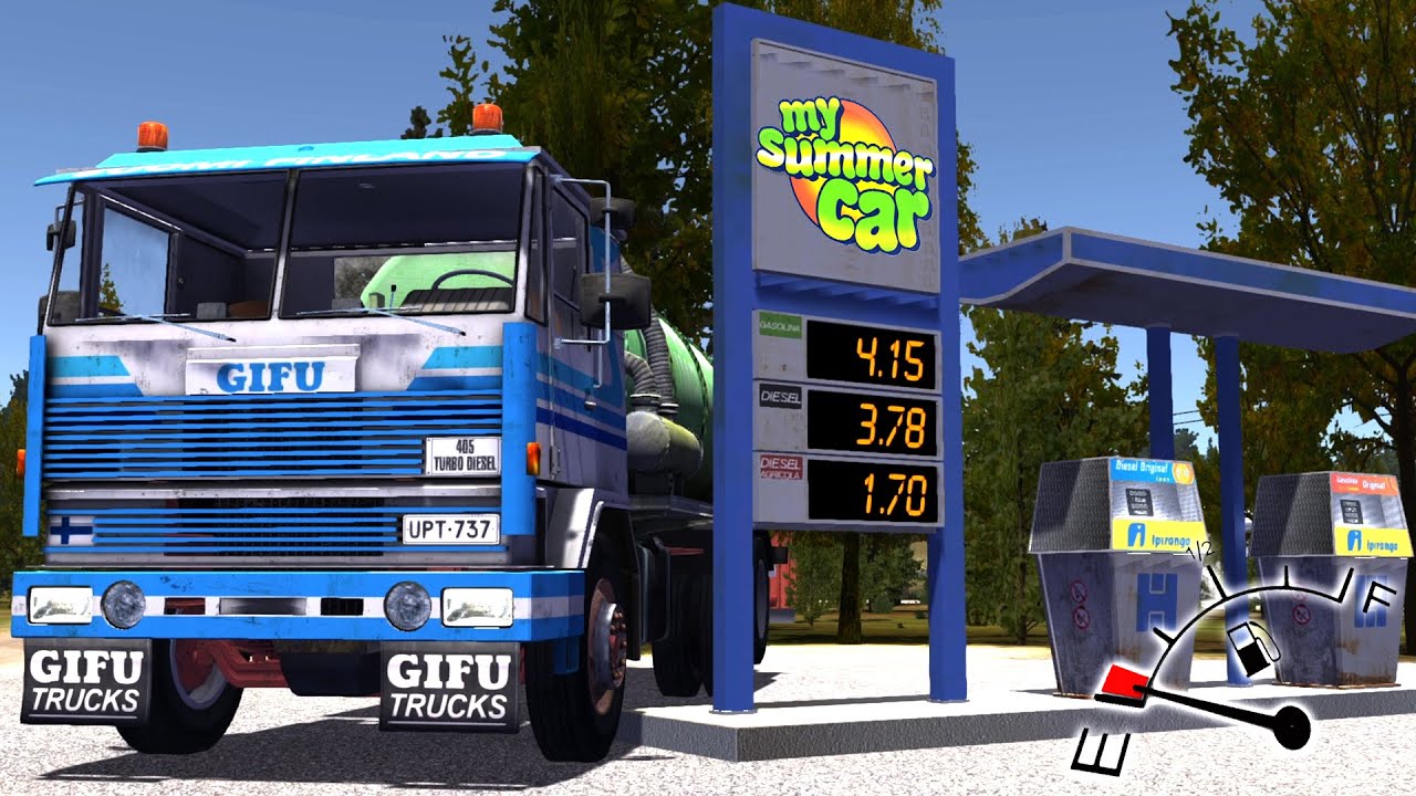 O POSTO DE COMBUSTÍVEL é meu ALIADO! - My Summer Car NOVA ERA #15