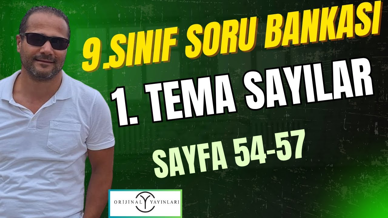 9.SINIF ORİJİNAL MATEMATİK SORU BANKASI ÇÖZÜMLERİ 2026| SAYFA : 54-57 #orijinalmatematik #matematik