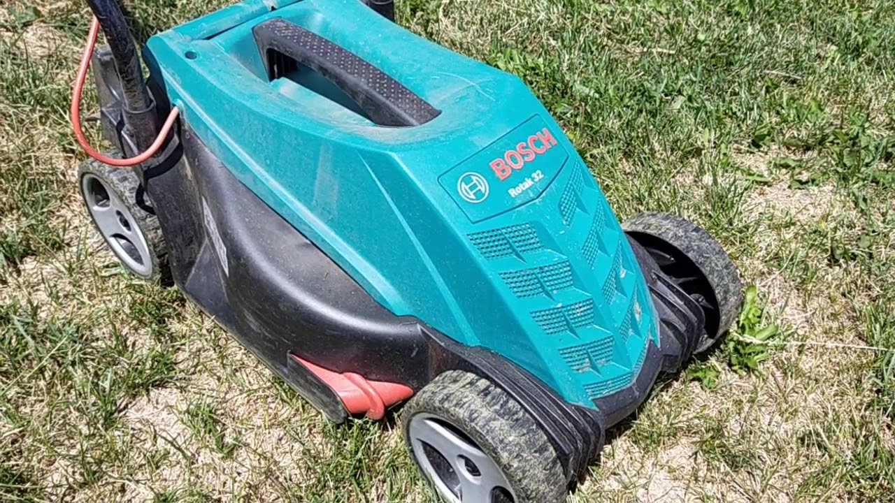 Замена ножа на газонокосилке Bosch Rotak 32.