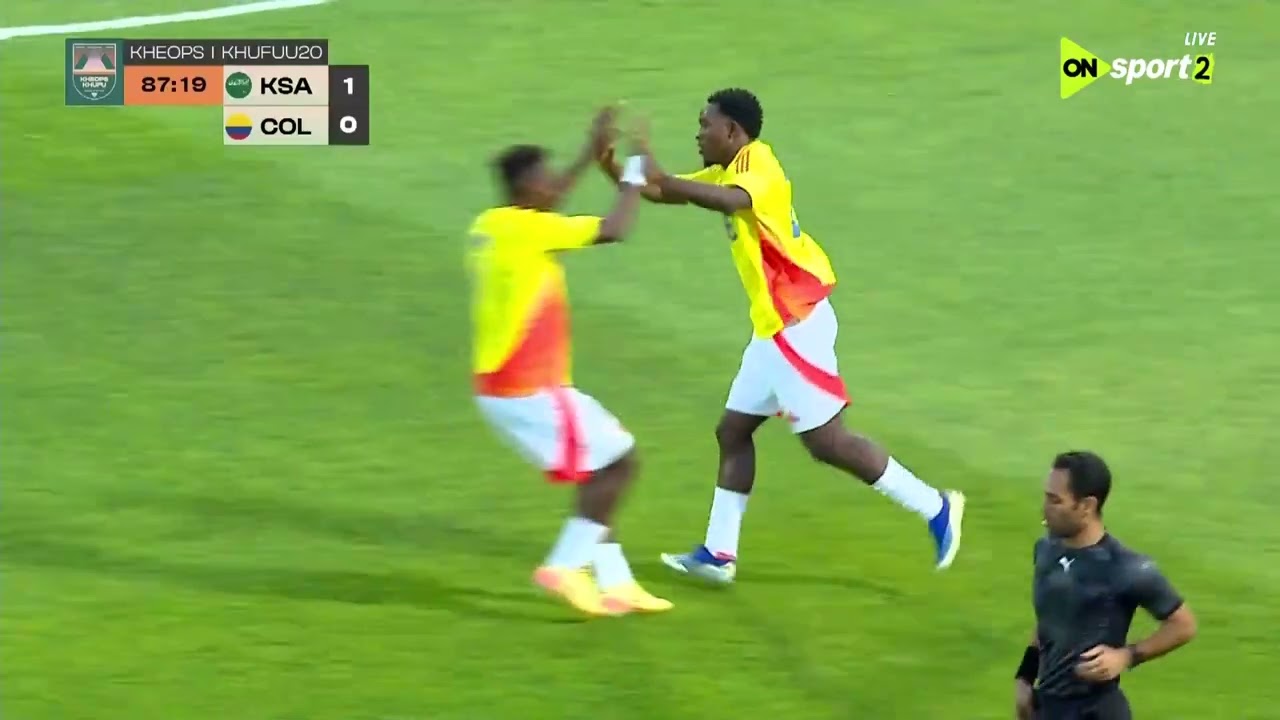 أهداف مباراة | كولومبيا - السعودية | 2 - 1 | في بطولة خوفو الودية الدولية للمنتخبات تحت 20 سنة