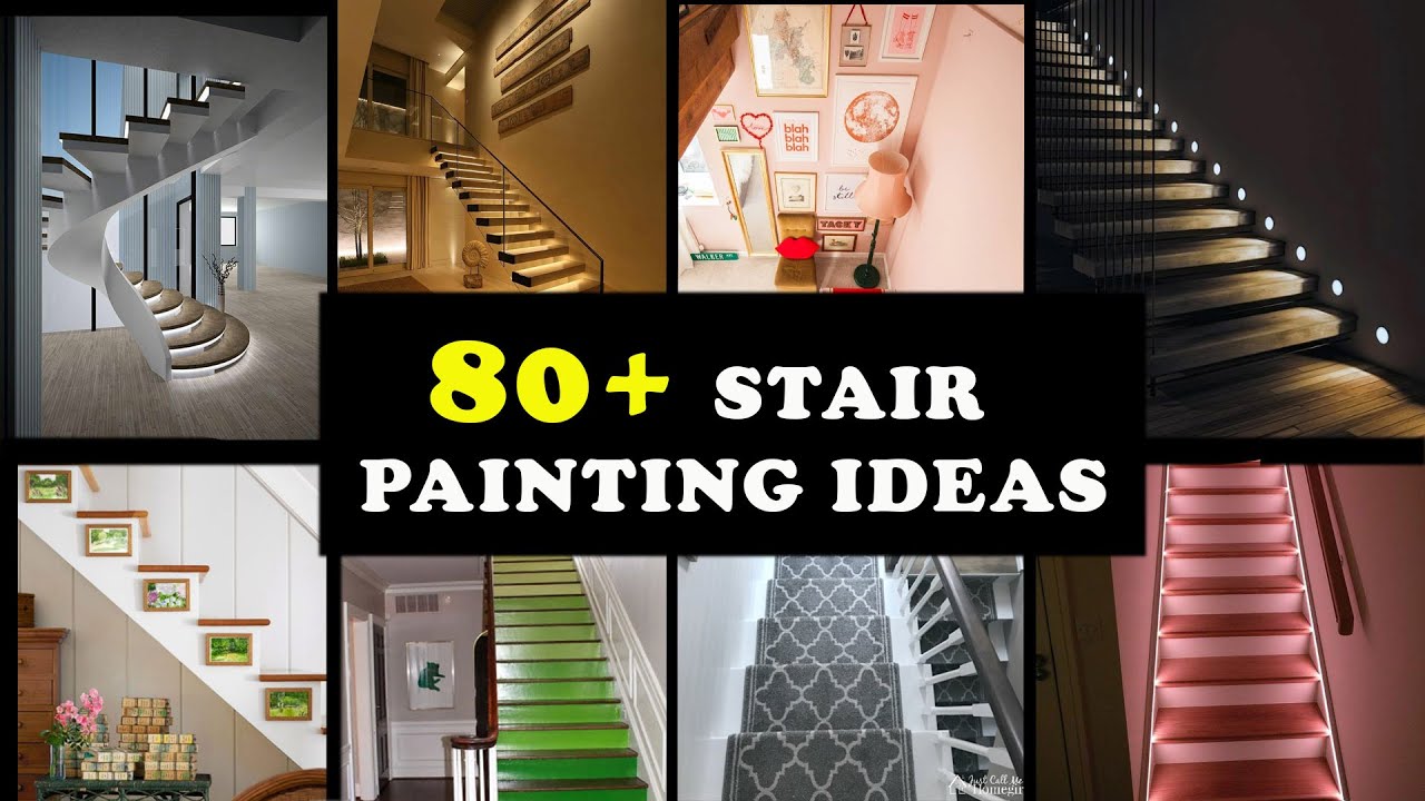 85 Ideas Of DIY Staircase Paints |  How To Paint Your Stairs  | Trends Of Stair Painting 2022