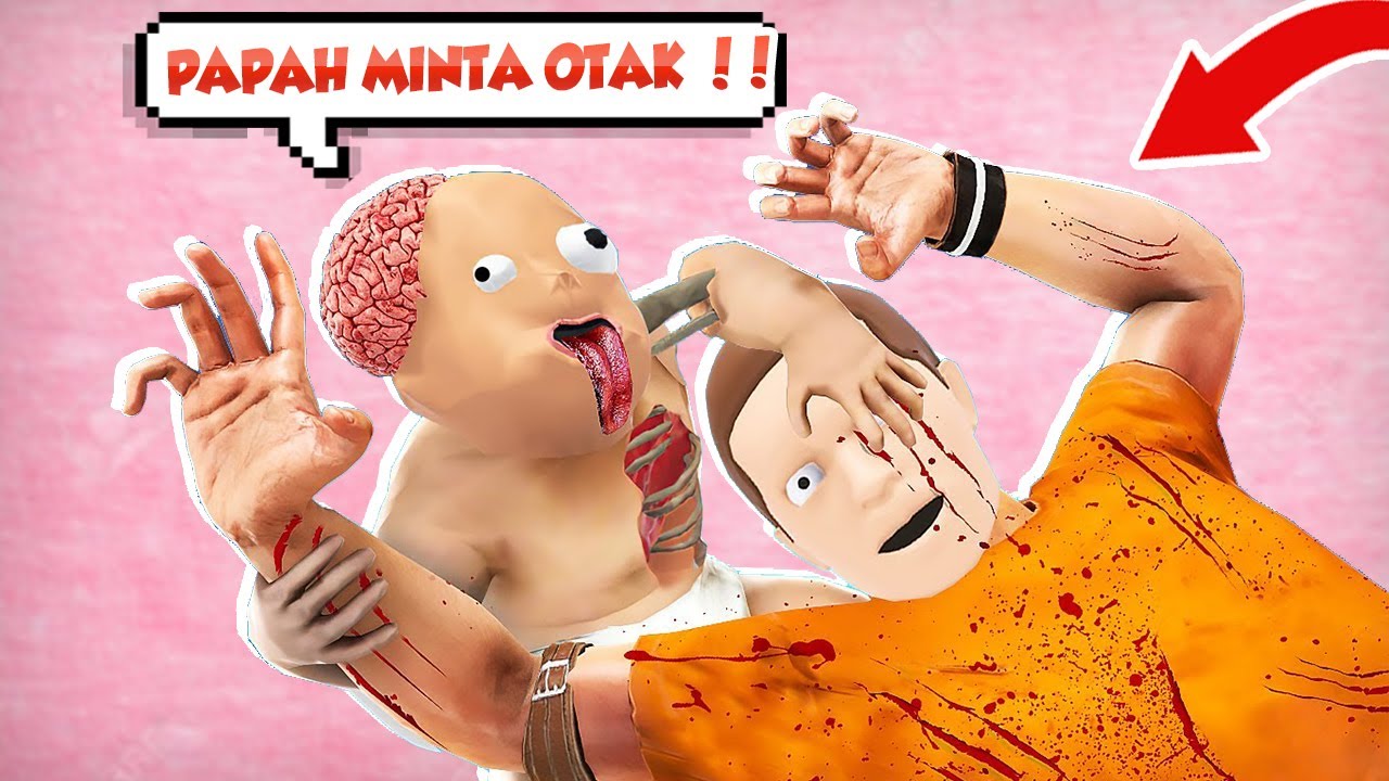 AKU MENJADI BAYI ZOMBIEE PEMAKAN OTAK MELAWAN BAPAK STRESMEN !!!