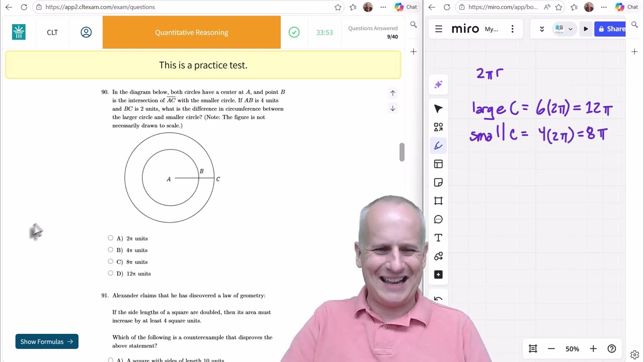 @ClassicLearningTest Official Practice Test 1 Full Section 3 Quantitative Reasoning Walkthrough