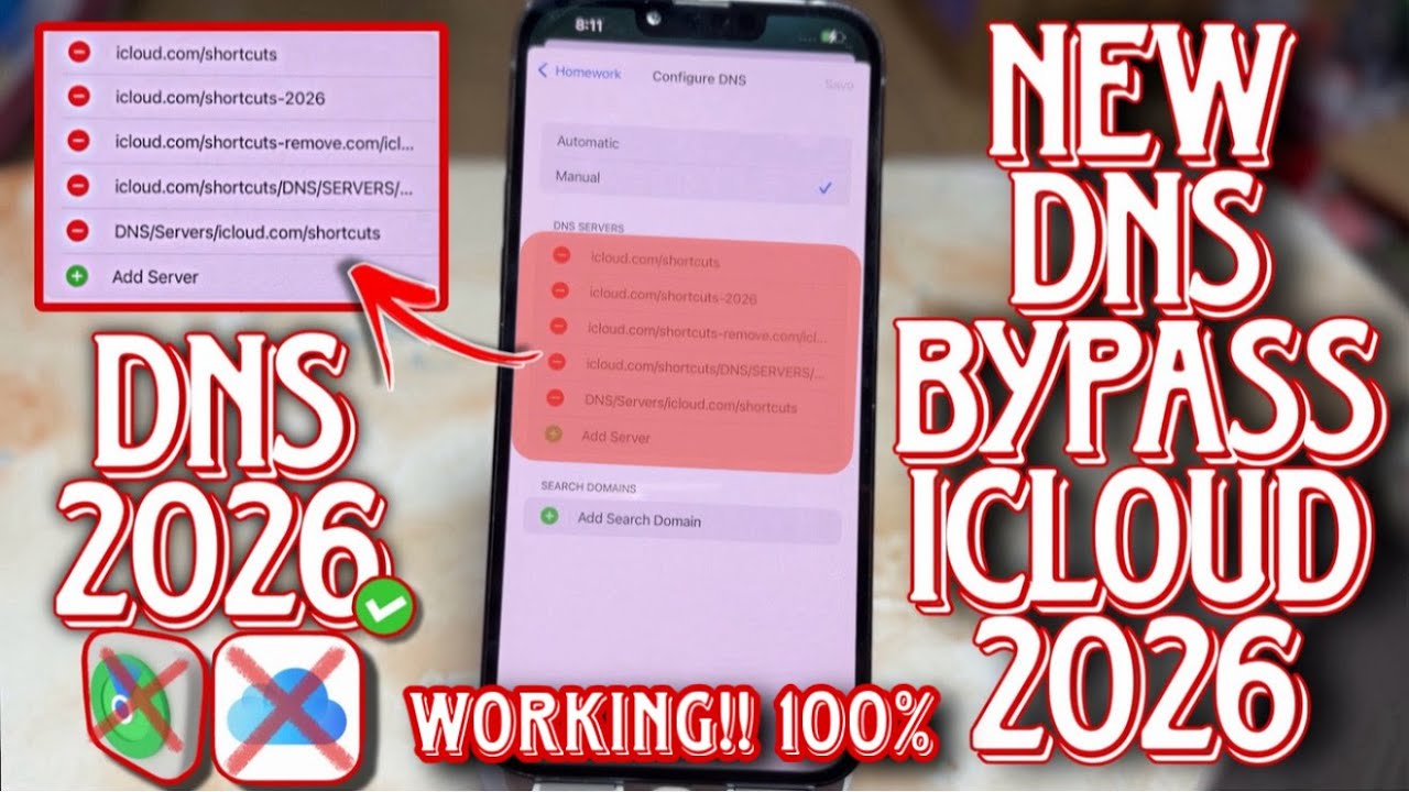 New DNS Bypass iCloud 2026 - iPhone Unlock iCloud Activation Lock Bypass DNS