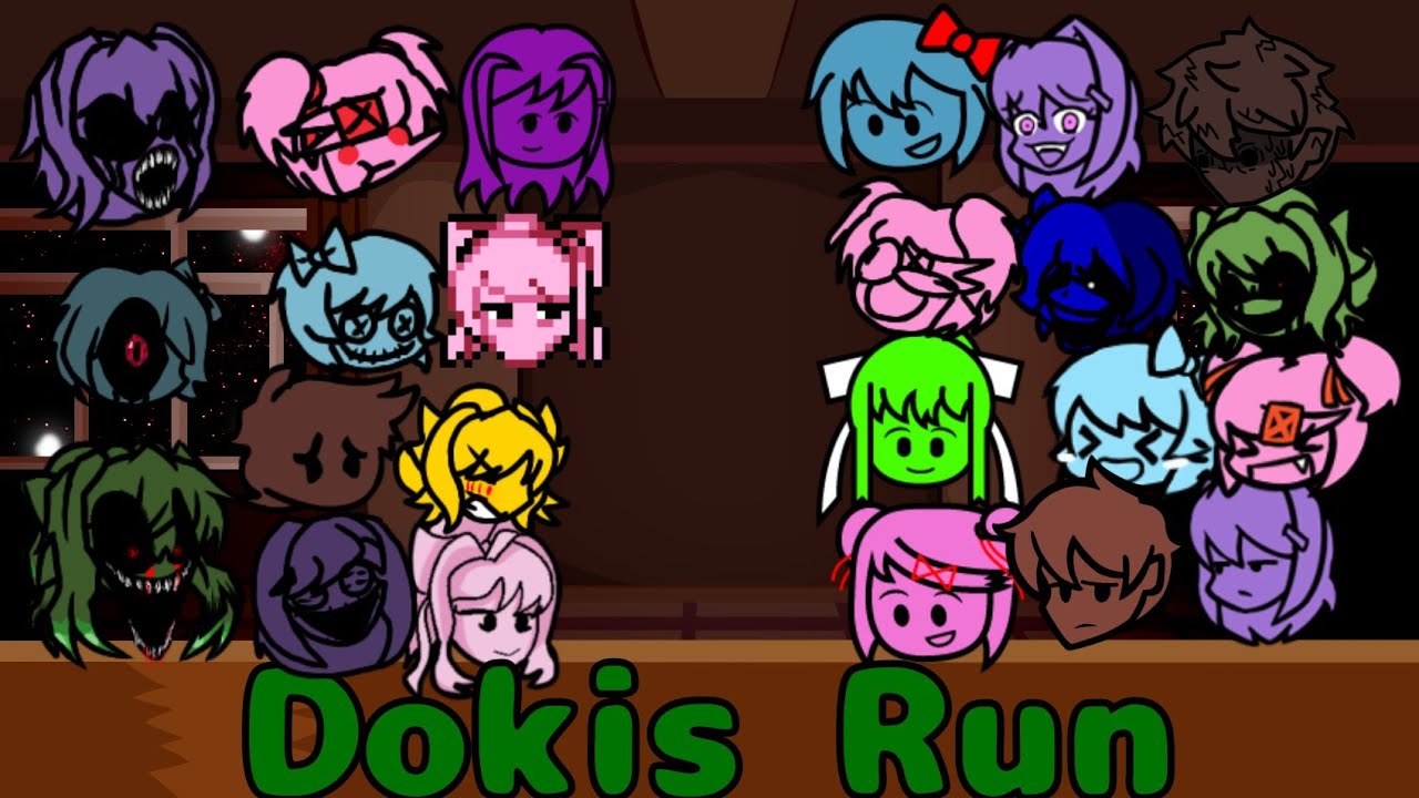 Dokis Run - Nightmare Run But Multiverse Dokis Sing It