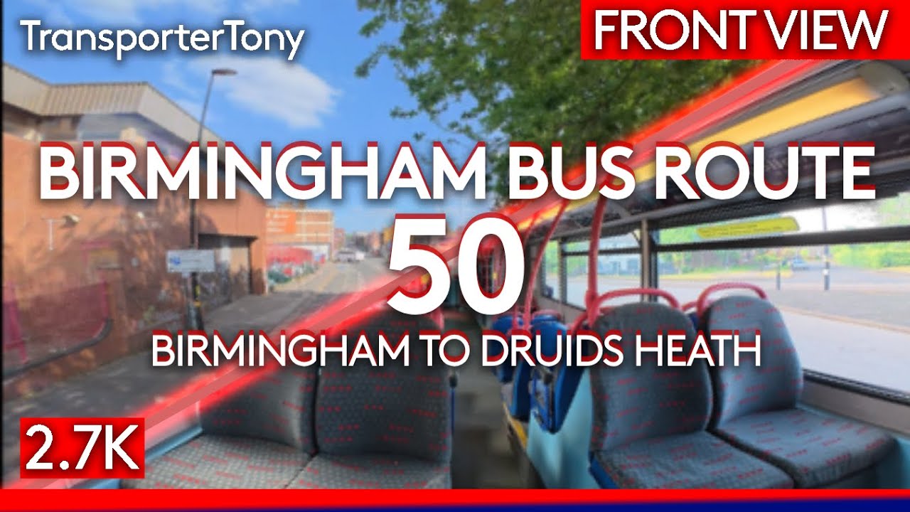 (ALX400) Birmingham Bus Route 50 full route from Birmingham to Druids Heath