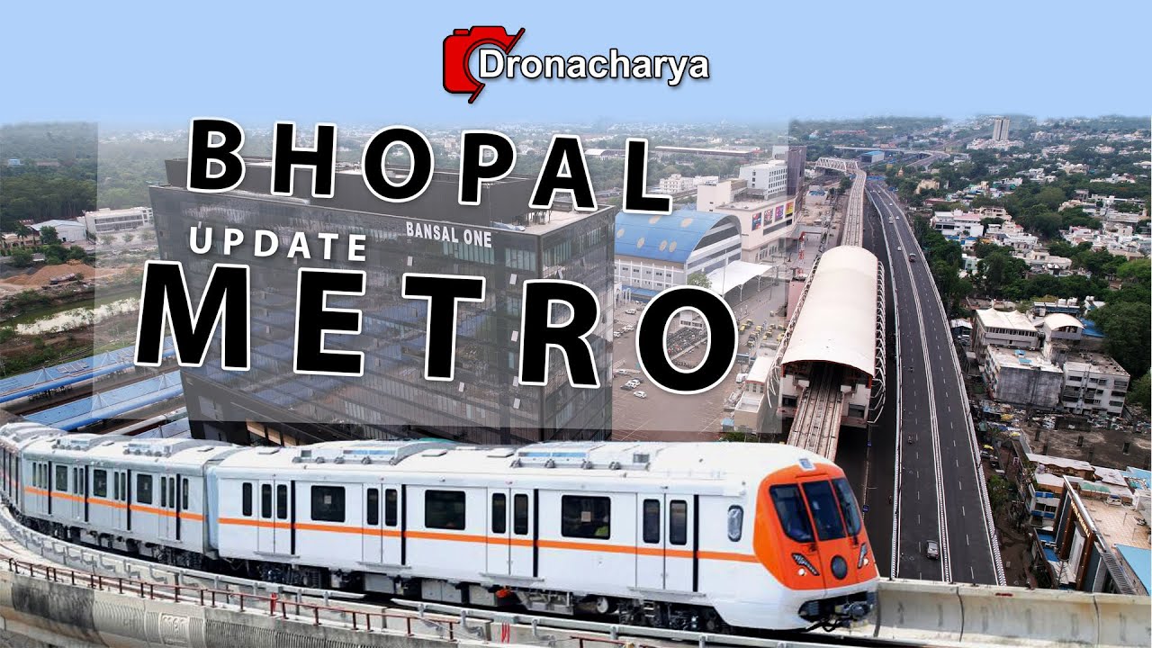 4K Bhopal Metro Update Part -2  (June 2025) #metro #bhopal #bhopalmetro  #cinematic #dronevideo