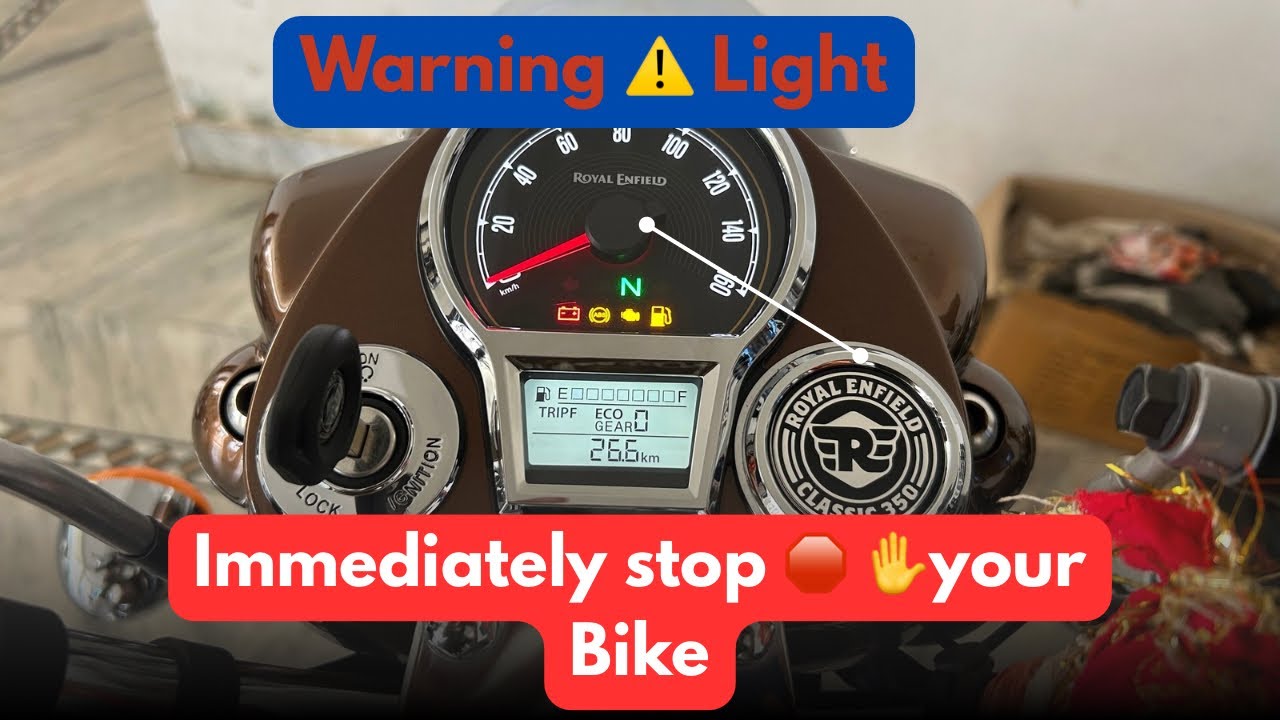 Warning ⚠️ Light | Stop ✋|Royal Enfield |Classic 350 Reborn |Honda Automobile | CB350 Viral Trending