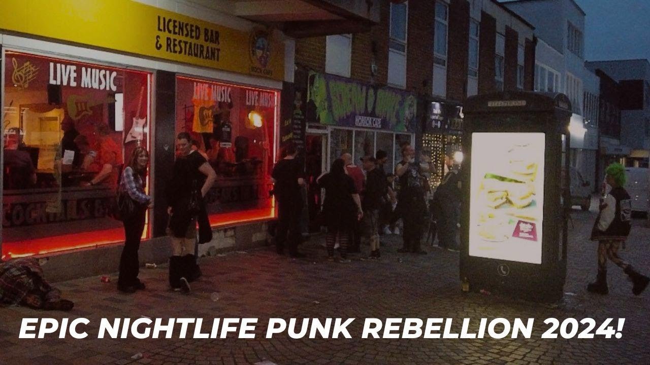 Epic atmosphere : Blackpool Rebellion at Night | Don't Miss Out on the Action!