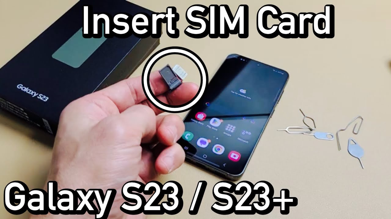Как вставить SIM-карту в Galaxy S23 и 23+ (и проверить настройки мобильной сети)