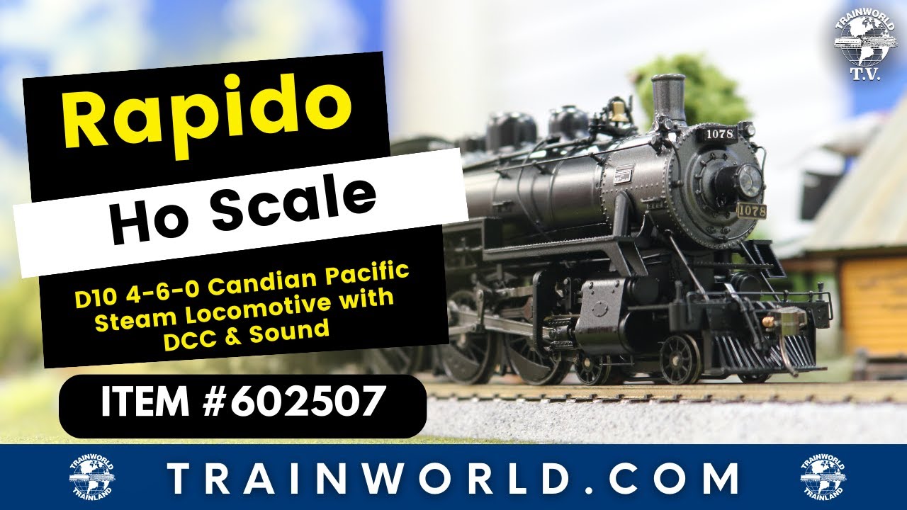 Ho Scale Rapido D10 Candian Pacific Steam Locomotive