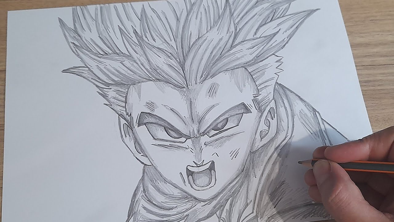 FACIL DE DESENHAR COMO DESENHAR O TRUNKS DO FUTURO SUPER SAYAJIN PASSO A PASSO