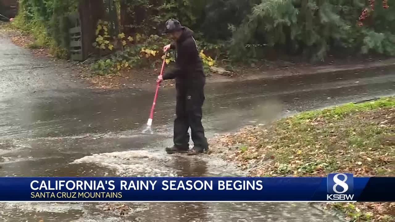 California's rainy season begins in the Santa Cruz Mountains