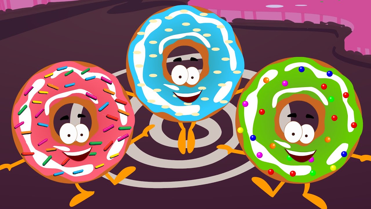 Five Little Doughnuts | Five Little Donuts | Nursery Rhymes For Kids