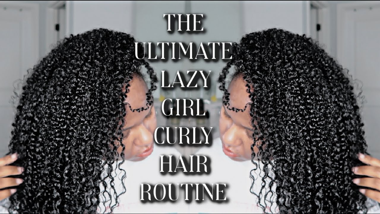 LAZY GIRL CURLY HAIR ROUTINE | BEGINNER FRIENDLY |