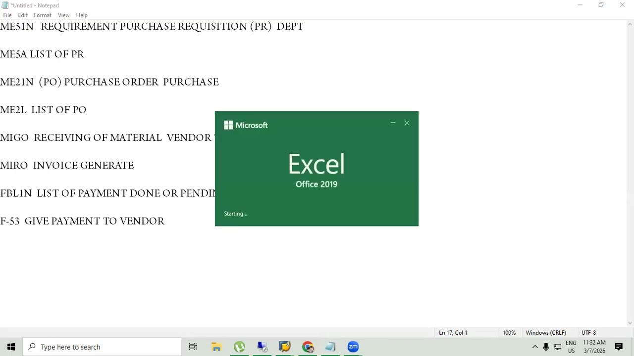 SAP Requirement to Payment Cycle