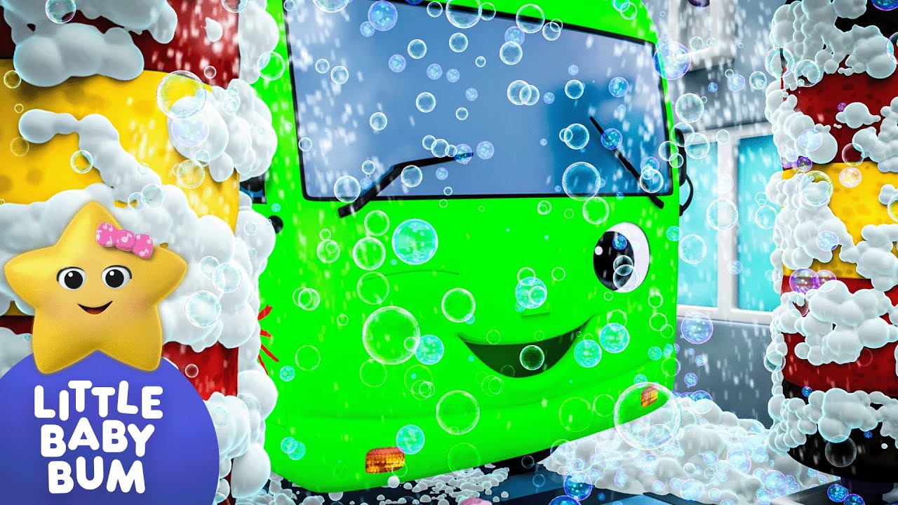 The Big Bus Wash! 🚿 | Little Baby Bum | Cars, Trucks & Vehicles Cartoon | Moonbug Kids