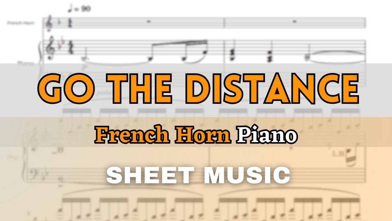 Hercules - Go The Distance | French Horn and Piano (Sheet Music/Full Score)