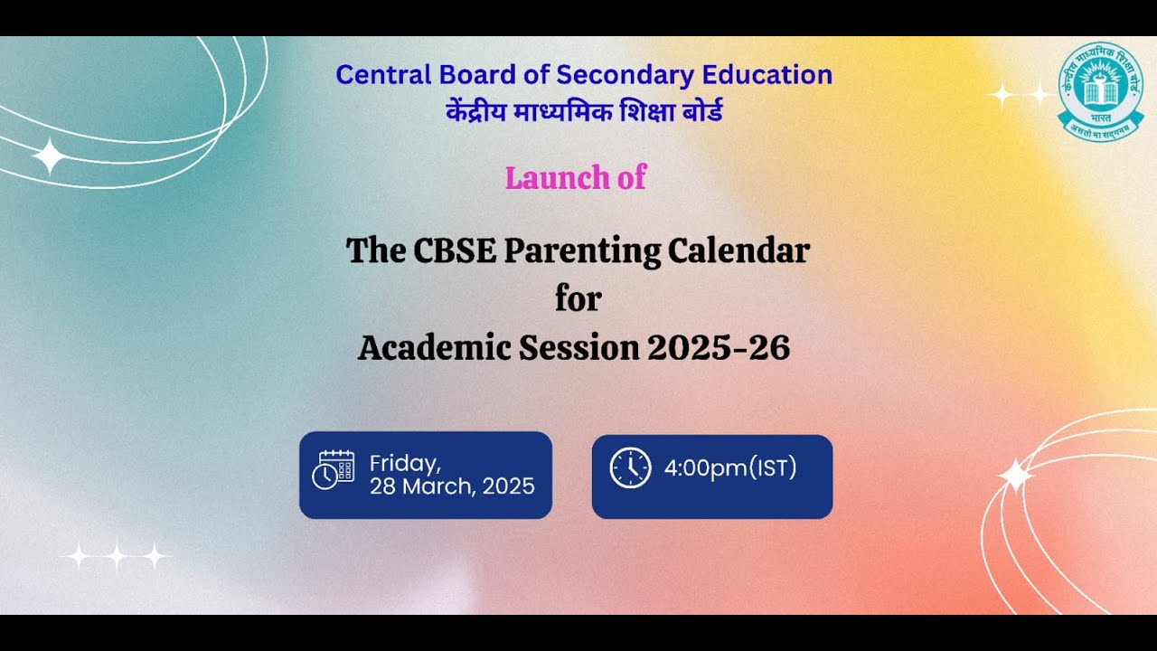 Launch of the CBSE Parenting Calendar for Academic Session 2025-26