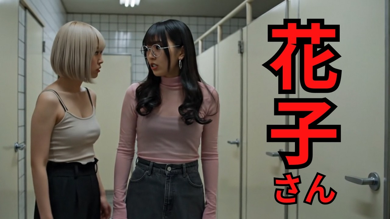 トイレの花子さんに会いに行くAI女子 #笑える #シュール #ホラーコメディ #コントチャンネル #ai #シュール #aiが考える #21時のai
