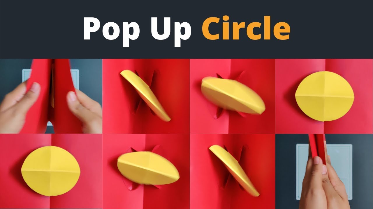 How to Make a Popup that Folds Basic Shape 'a Circle' from 3D into flat