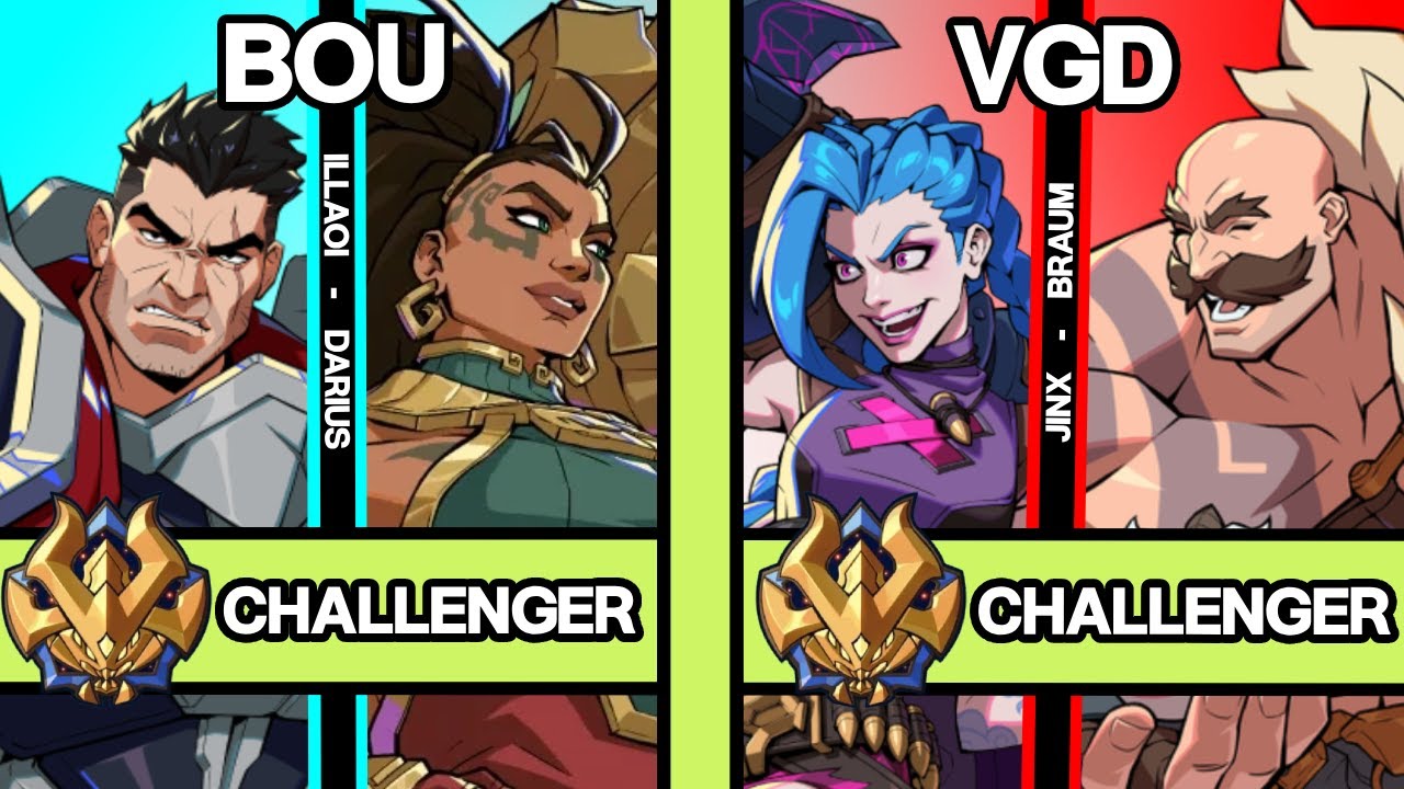 2XKO ▰ BOU (Illaoi-Darius) vs VGD (Jinx-Braum) ▰ 2XKO Pro Replays