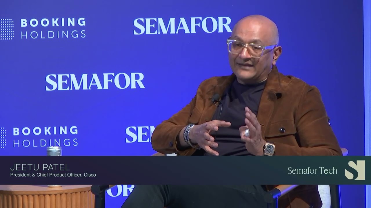 Cisco President Jeetu Patel and Box Co-Founder and CEO Aaron Levie at Semafor Tech: First Principles
