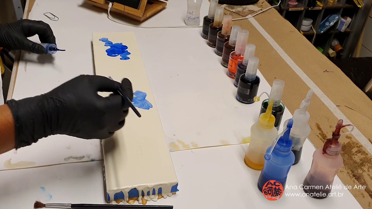 Pintura Encáustica com tinta álcool