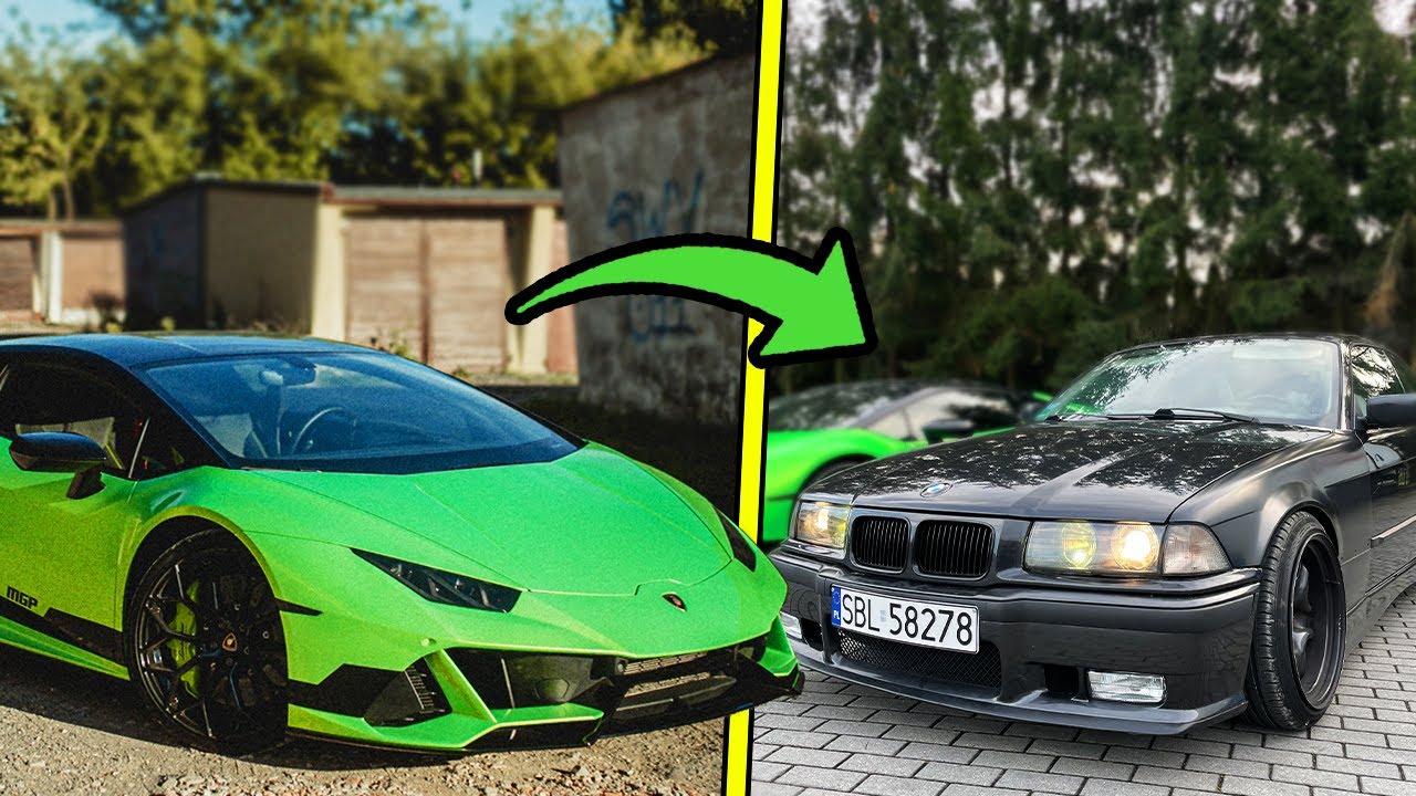 Jedziemy LAMBO HURACAN po BMW E36! *auto dla widza!*