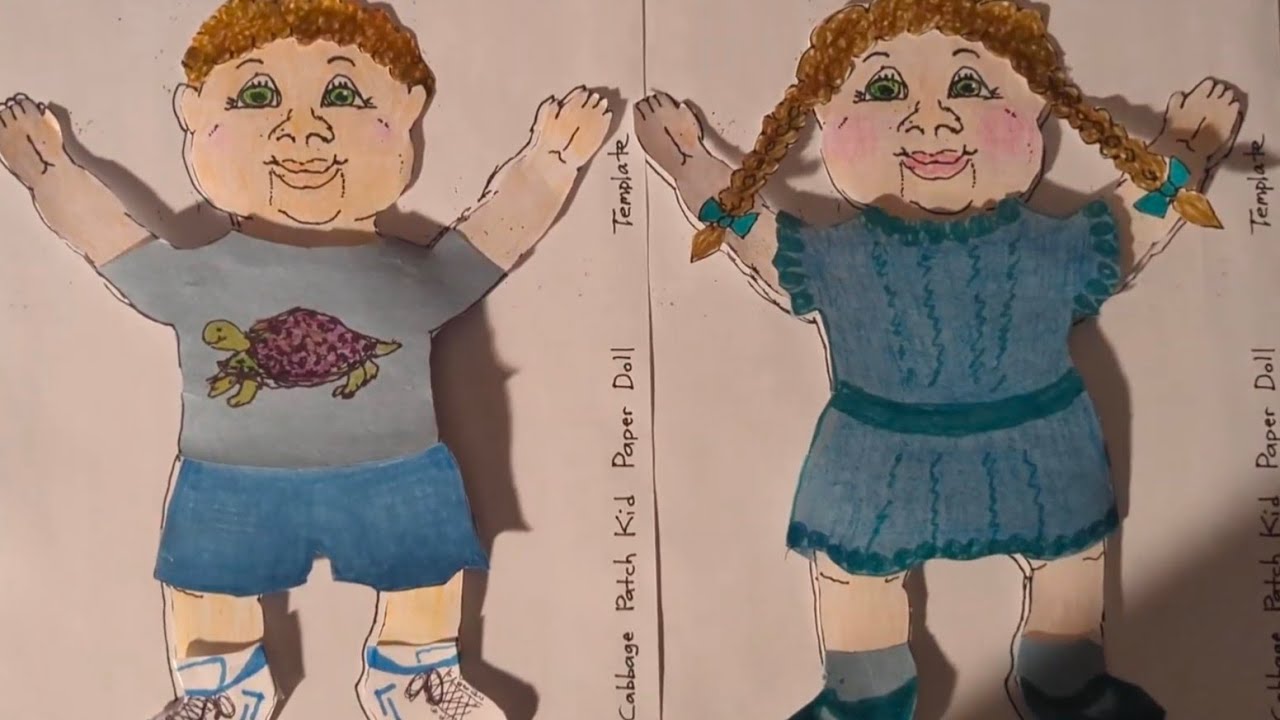 Custom Cabbage Patch Kids Paper Dolls