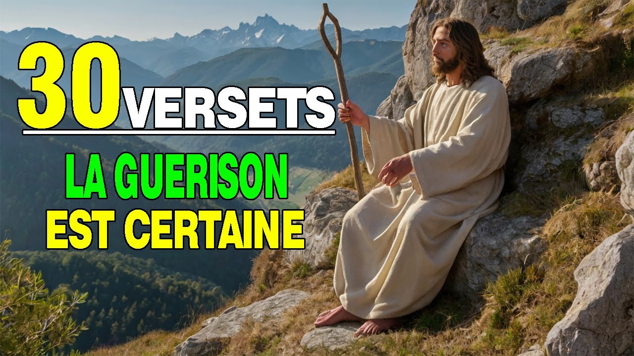 Dieu guérit. En croyant en lui, la guérison est certaine. Motivation chrétienne.