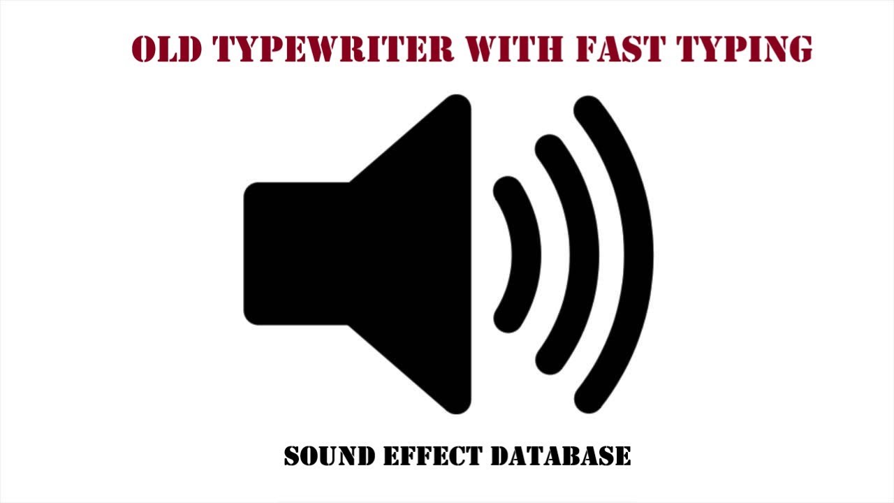 Old Typewriter With Fast Typing Sound Effect