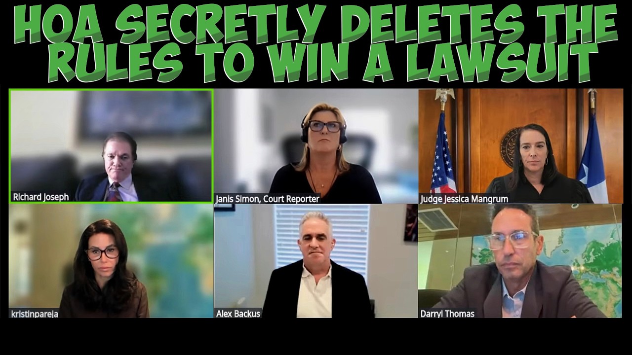 HOA Gets Caught Deleting Bylaws To Sabotage A Homeowner